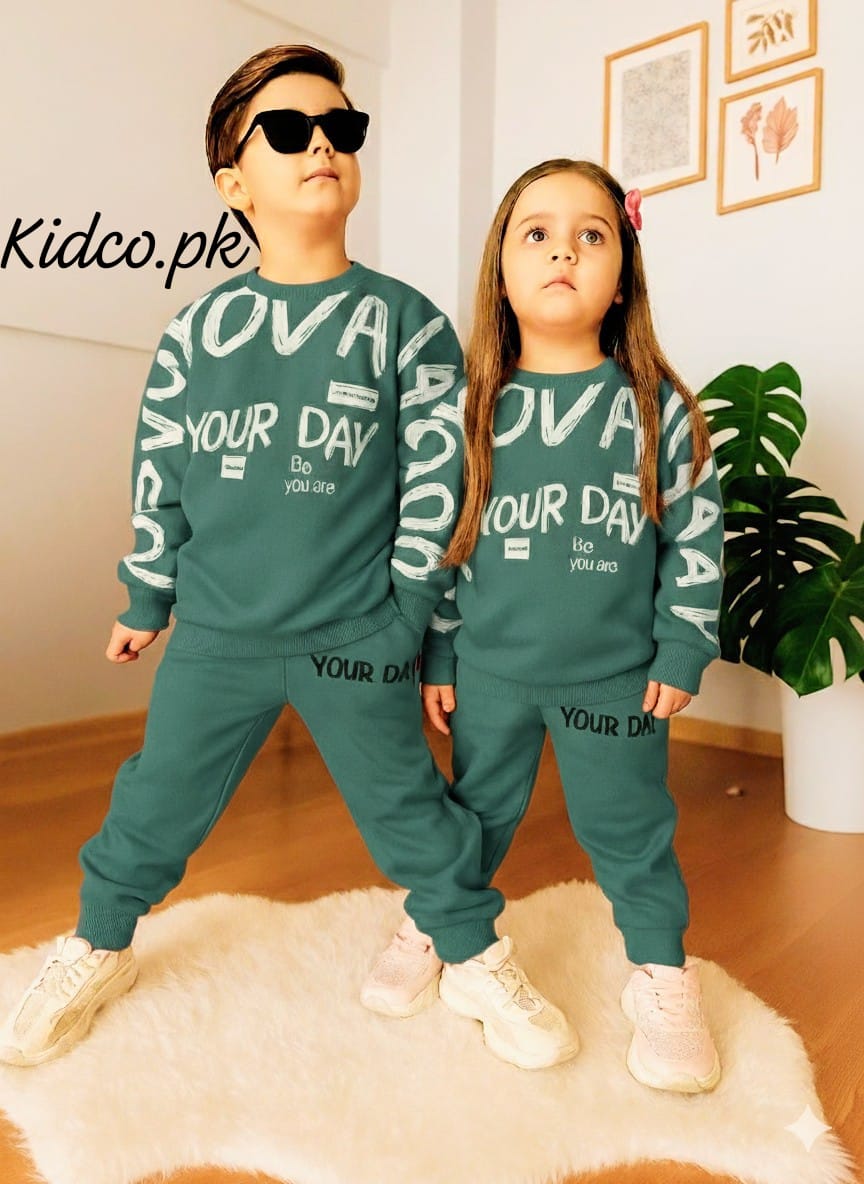 Printed Sweatshirt With Trouser For Kids