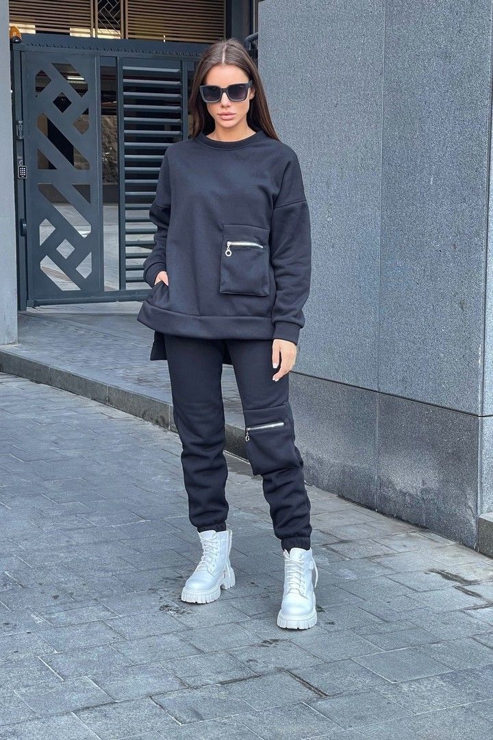 Women Winter Pocket Style Tracksuit