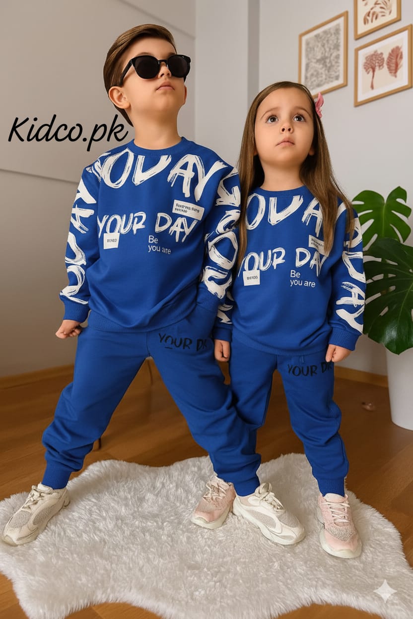 Printed Sweatshirt With Trouser For Kids