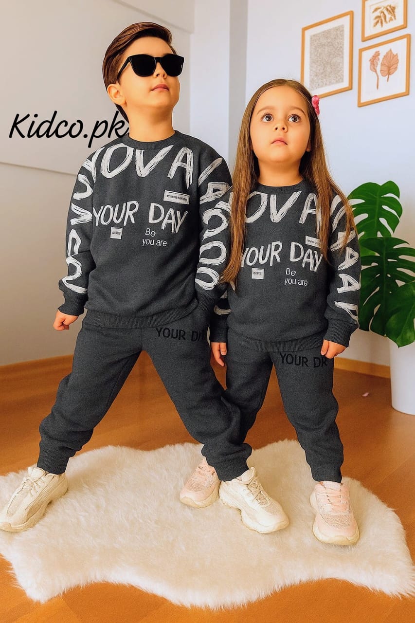 Printed Sweatshirt With Trouser For Kids